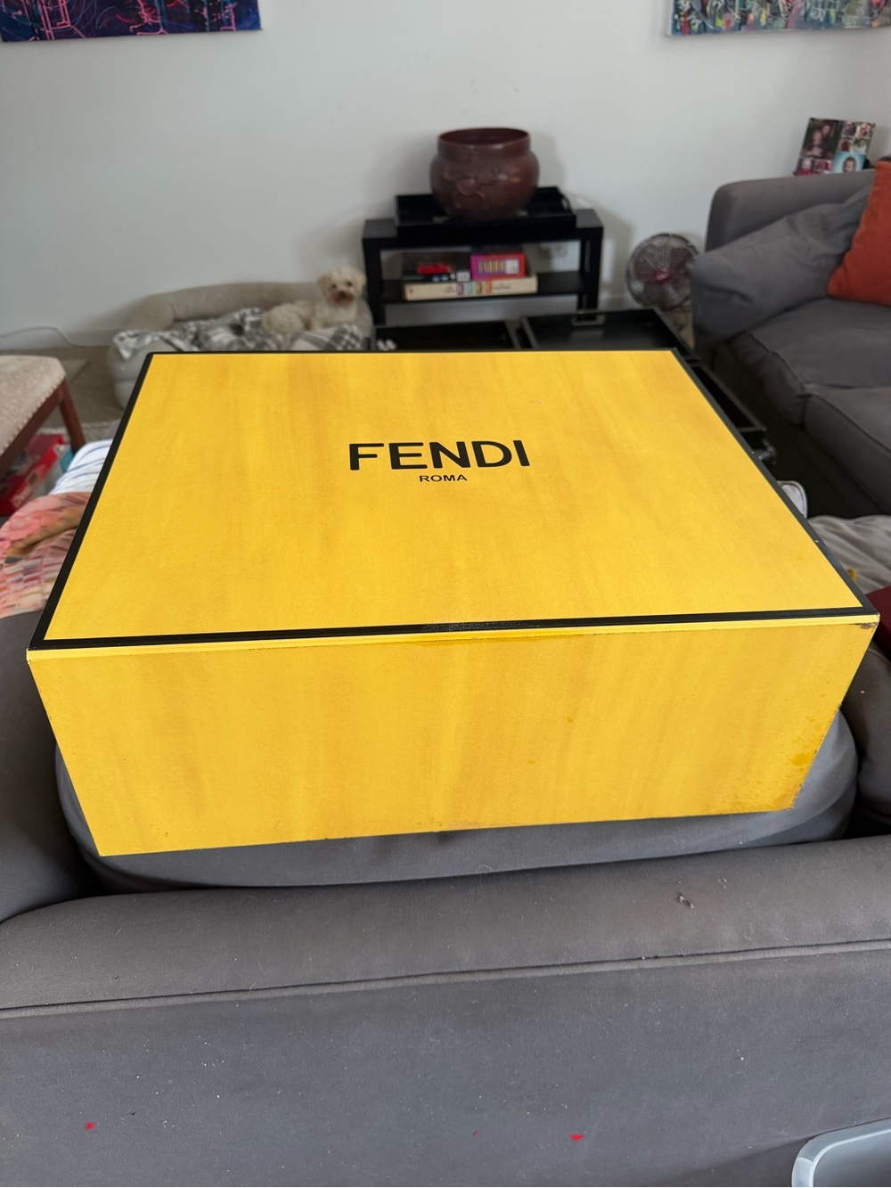 AUTHENTIC FENDI huge purse bag box 21x17”x4”